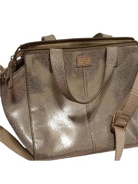 FOSSIL Tessa Sparkling Metallic Satchel Bag Y2K Purse CLOSING SALE
